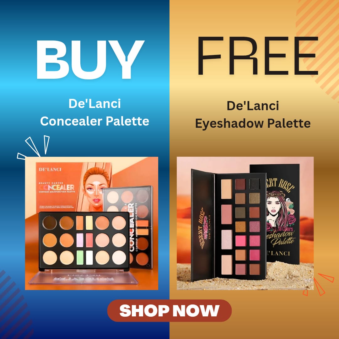 DE’LANCI COMBO OFFER: De’Lanci Beauty Carver Concealer Palette + De’Lanci Desert Rose Eyeshadow Palette